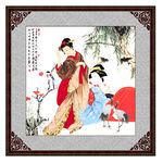 仕女图装饰画