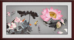 荷花 国画