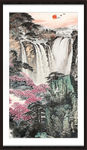竖幅山水画