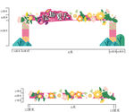 花朵门头