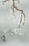 山水梅花玄关