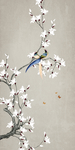 白色花鸟玄关
