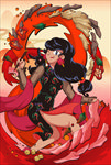 火锅插画墙绘