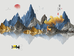 新中式装饰画背景墙