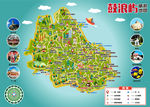 鼓浪屿景点分布  鼓浪屿海报