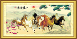 八骏全图