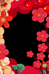 最美丽花朵拍照框