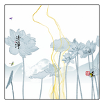 水墨荷花