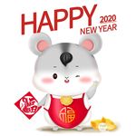 2020鼠年立体鼠可爱卡通男孩