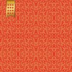 矢量高端红底烫金花纹设计