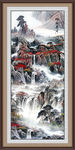 竖幅山水画