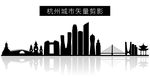 杭州城市矢量剪影