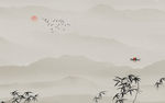 大气背景新山水画 TIF分层