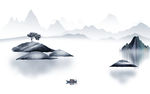高大上山水新中式画 TIF分层