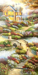 田园别墅油画