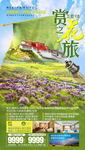 花海旅游海报 新疆旅游海报