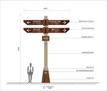站立牌标识牌广告牌矢量可制作