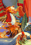 中国风中式客厅卧室背景装饰画