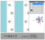 花纹花卉通道图片