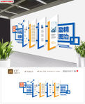现代科技企业文化墙集团公司形象