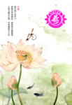 小池 荷花展板