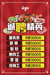 火锅店招聘海报