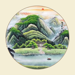 山水招财画