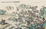 山水画背景墙