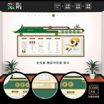 养老院文化墙 宣传栏 公示栏