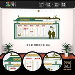 养老院文化墙 宣传栏 公示栏
