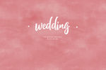 粉色水彩背景婚礼素材