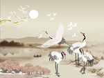 新中式背景墙