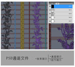 装饰叶子花纹通道图片