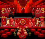中式婚礼背景