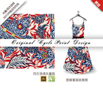 抽象茼蒿几何四方连续