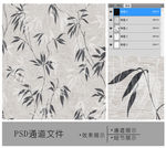 竹叶花纹通道图片