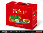 红色海鸭蛋包装展开图