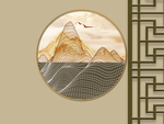 新中式背景墙
