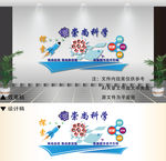 崇尚科学探索创新文化墙