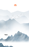 意境山水画素材 山水画素材
