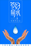 水资源节约用水海报模板