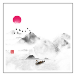 背景山水画