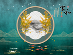 新中式背景墙