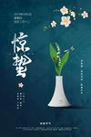 商务惊蛰地产节气海报