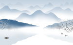 高清背景新山水画 tif分层
