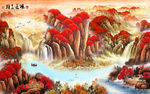 高档 国画高端画 TIF分层