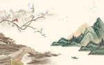最新山水画高端画 TIF分层