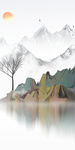 最新高档玄关山水 TIF分层