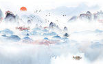 最新意境山水画 tif分层