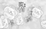 立体花北欧新装饰画 tif分层